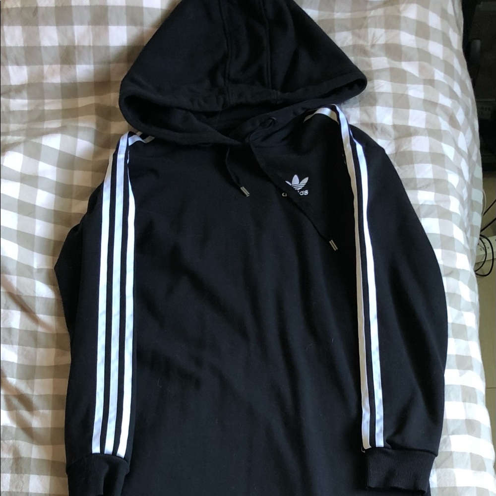 Adidas Long Sweatshirt Dress Size XS